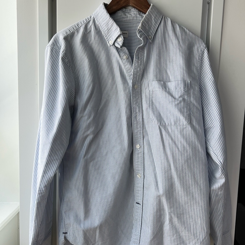 CLUB MONACO Shirt blue strips